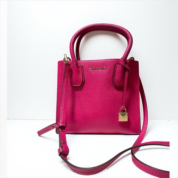 Michael Kors Studio Medium Mercer in Ultra Hot Pink 🔥 🔥 🔥 - Picture 1 of 17